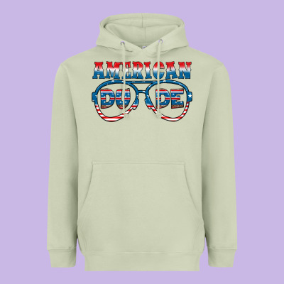 American Dude Heavyweight Hoodie Designed By Hra Design Shop