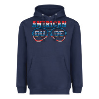 Navy american dude Heavyweight Hoodie - HRA Design Shop