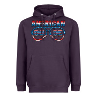 Plum american dude Heavyweight Hoodie - HRA Design Shop