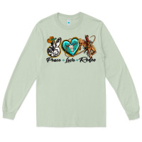 Matcha peace love rodeo Long Sleeve Tee - texasbilliewilder