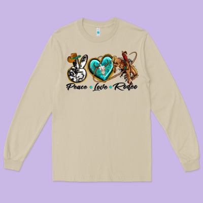 Long Sleeve Tee peace love rodeo