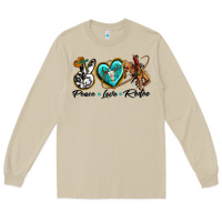 Mushroom peace love rodeo Long Sleeve Tee - texasbilliewilder