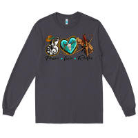 Smoke peace love rodeo Long Sleeve Tee - texasbilliewilder