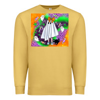 Antique Gold cute ghost halloween tumbler Premium Sweatshirt - BundleAndBundleShop