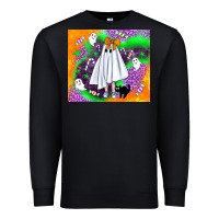 Black cute ghost halloween tumbler Premium Sweatshirt - BundleAndBundleShop