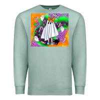 Seafoam cute ghost halloween tumbler Premium Sweatshirt - BundleAndBundleShop