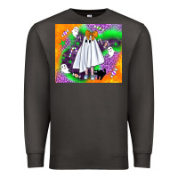 Smoke cute ghost halloween tumbler Premium Sweatshirt - BundleAndBundleShop