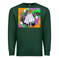 Sports Green cute ghost halloween tumbler Premium Sweatshirt - BundleAndBundleShop