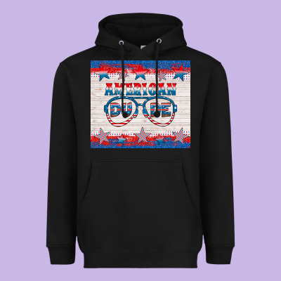 American Dude Heavyweight Hoodie Designed By Hra Design Shop