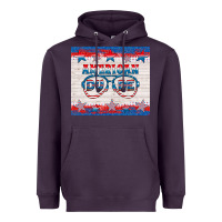 Plum American dude Heavyweight Hoodie - HRA Design Shop
