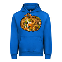 Cobalt Leopard cowhide sunflower pumpkin Urban Hoodie - NancyCooperArtShop