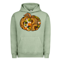 Pigment Oil Green Leopard cowhide sunflower pumpkin Urban Hoodie - NancyCooperArtShop