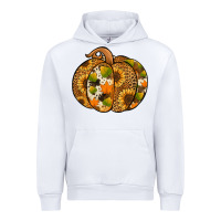 White Leopard cowhide sunflower pumpkin Urban Hoodie - NancyCooperArtShop