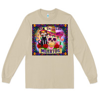 Mushroom dia de los muertos Long Sleeve Tee - Zillion Design Studio