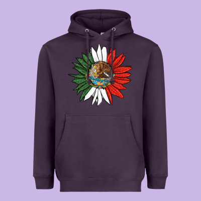 Mexico Sunflower Heavyweight Hoodie Designed By Hra Design Shop