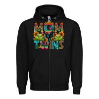 Black mom of twins Zipper Hoodie - Zillion Design Studio