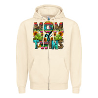 Sandshell mom of twins Zipper Hoodie - Zillion Design Studio