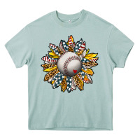Arona Baseball Sunflower Heavy Core Tee - CowhideDigitalArt