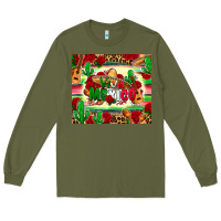 Army Green viva mexico Long Sleeve Tee - Zillion Design Studio