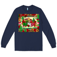 Navy viva mexico Long Sleeve Tee - Zillion Design Studio
