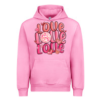 Fuchsia Pink love love love valentines day Urban Hoodie - MaliasSmallBusiness