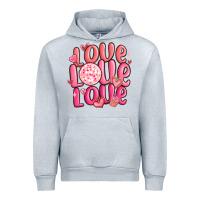 Heather Grey love love love valentines day Urban Hoodie - MaliasSmallBusiness