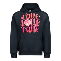 Navy love love love valentines day Urban Hoodie - MaliasSmallBusiness