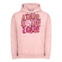 Pigment Salmon love love love valentines day Urban Hoodie - MaliasSmallBusiness