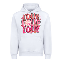 White love love love valentines day Urban Hoodie - MaliasSmallBusiness