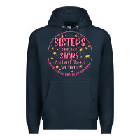 Navy sisters are like stars you can't always see them Premium Hoodie - MaliasSmallBusiness