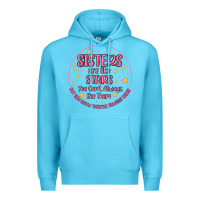 Ocean Blue sisters are like stars you can't always see them Premium Hoodie - MaliasSmallBusiness