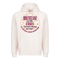 Pale Pink sisters are like stars you can't always see them Premium Hoodie - MaliasSmallBusiness