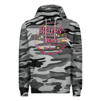 Slate Camo sisters are like stars you can't always see them Premium Hoodie - MaliasSmallBusiness