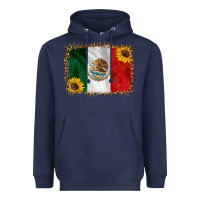 Navy mexico flag background Heavyweight Hoodie - HRA Design Shop
