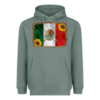 Sage mexico flag background Heavyweight Hoodie - HRA Design Shop