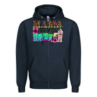 Navy mama needs a drink Zipper Hoodie - Zillion Design Studio
