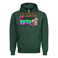 Sports Green mama needs a drink Zipper Hoodie - Zillion Design Studio