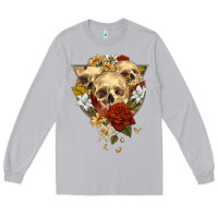 Moon Dust Triangle Flower Skeletons Long Sleeve Tee - RanaPortraitStore