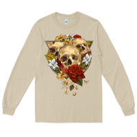 Mushroom Triangle Flower Skeletons Long Sleeve Tee - RanaPortraitStore