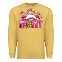 Antique Gold breast cancer together we fight with baseball Premium Sweatshirt - Artiststas
