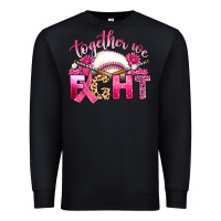 Black breast cancer together we fight with baseball Premium Sweatshirt - Artiststas