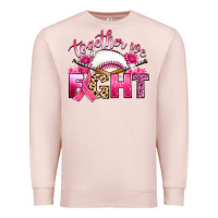 Pale Pink breast cancer together we fight with baseball Premium Sweatshirt - Artiststas