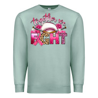 Breast Cancer Together We Fight With Baseball Premium Sweatshirt | Teevron