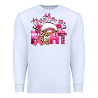 White breast cancer together we fight with baseball Premium Sweatshirt - Artiststas