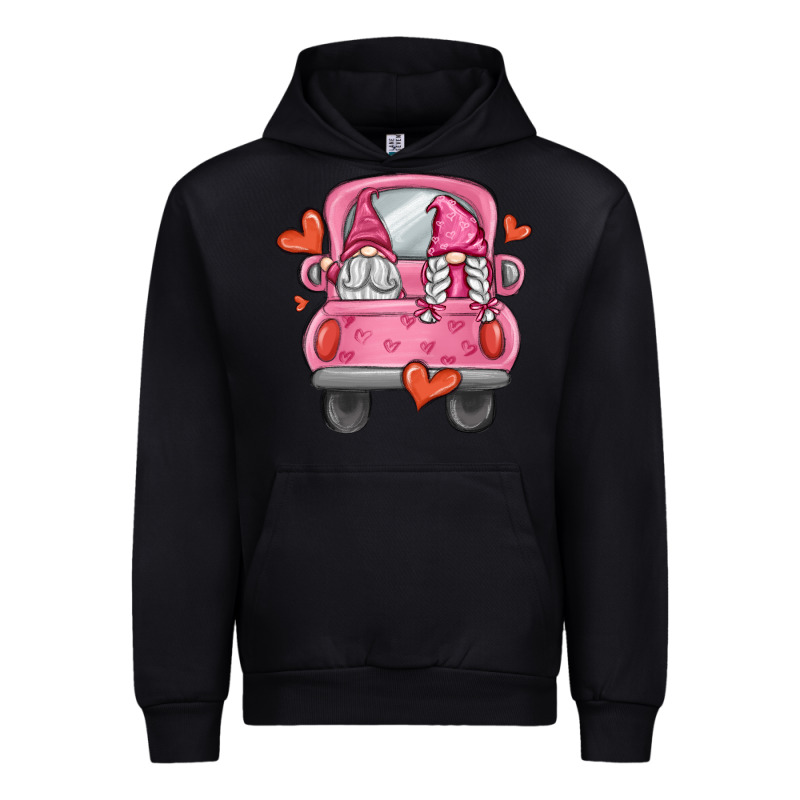 Valentines Day Gnome Truck Urban Hoodie by MaliasSmallBusiness | Teevron
