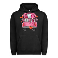 Pigment Black valentines day gnome truck Urban Hoodie - MaliasSmallBusiness