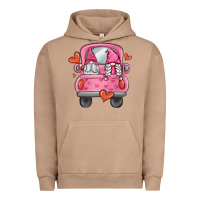 Pigment Burro valentines day gnome truck Urban Hoodie - MaliasSmallBusiness