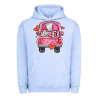 Pigment Grape Ice valentines day gnome truck Urban Hoodie - MaliasSmallBusiness