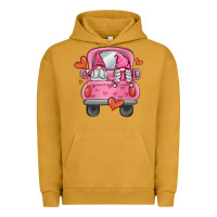 Pigment Peanut Butter valentines day gnome truck Urban Hoodie - MaliasSmallBusiness