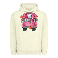 Pigment Pistachio valentines day gnome truck Urban Hoodie - MaliasSmallBusiness